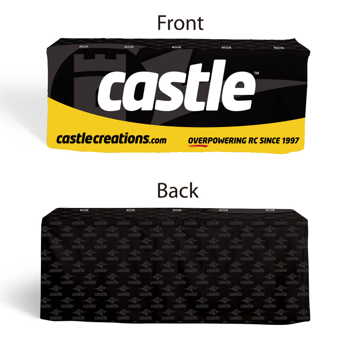 Buy closed-back, box-style 6ft fitted table covers in a variety of fabrics, including water-proof, flame-retardant, and premium poly, at wholesale discounted prices.