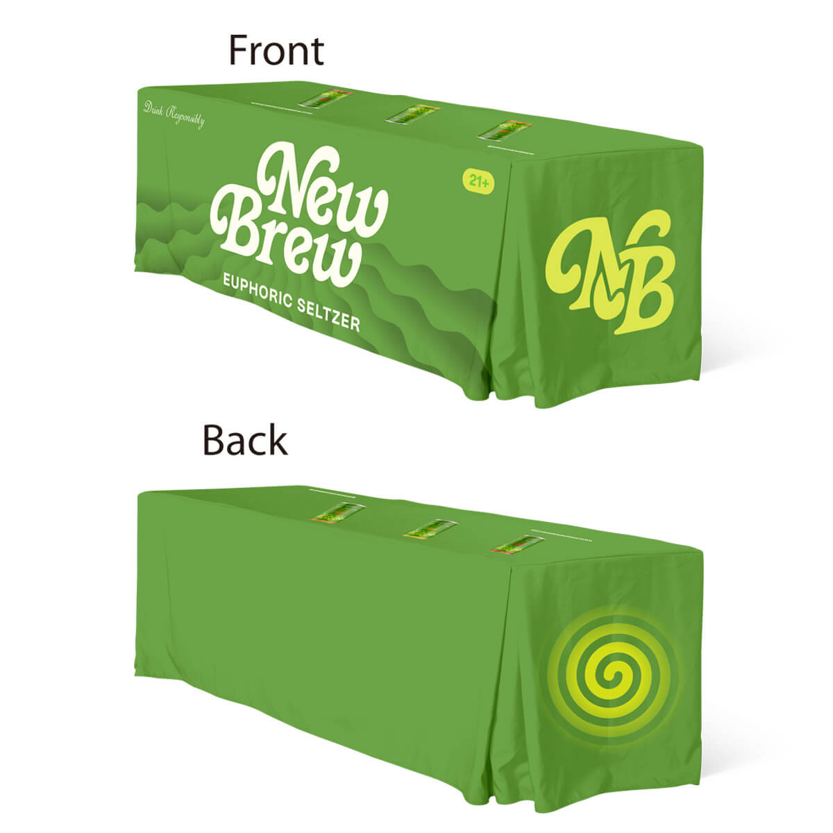 Buy 6ft fitted table covers with pleated corners in a variety of fabrics, including water-proof, flame-retardant, and premium poly, at wholesale discounted prices. 