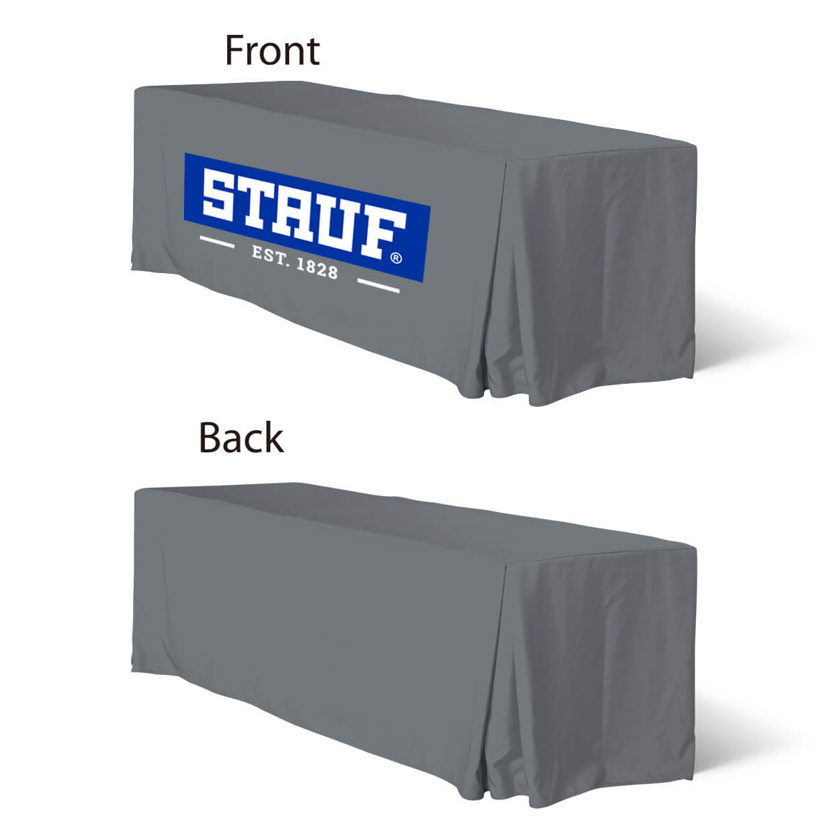 4-ft.4 Sided w/Pleats Premium Poly Fitted Table Covers