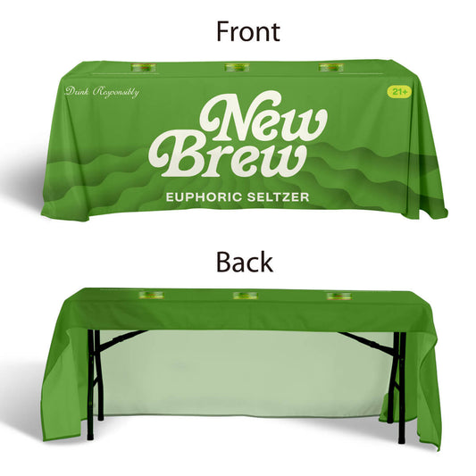 5-ft.3 Sided Premium Poly Fabric Throw Table Covers