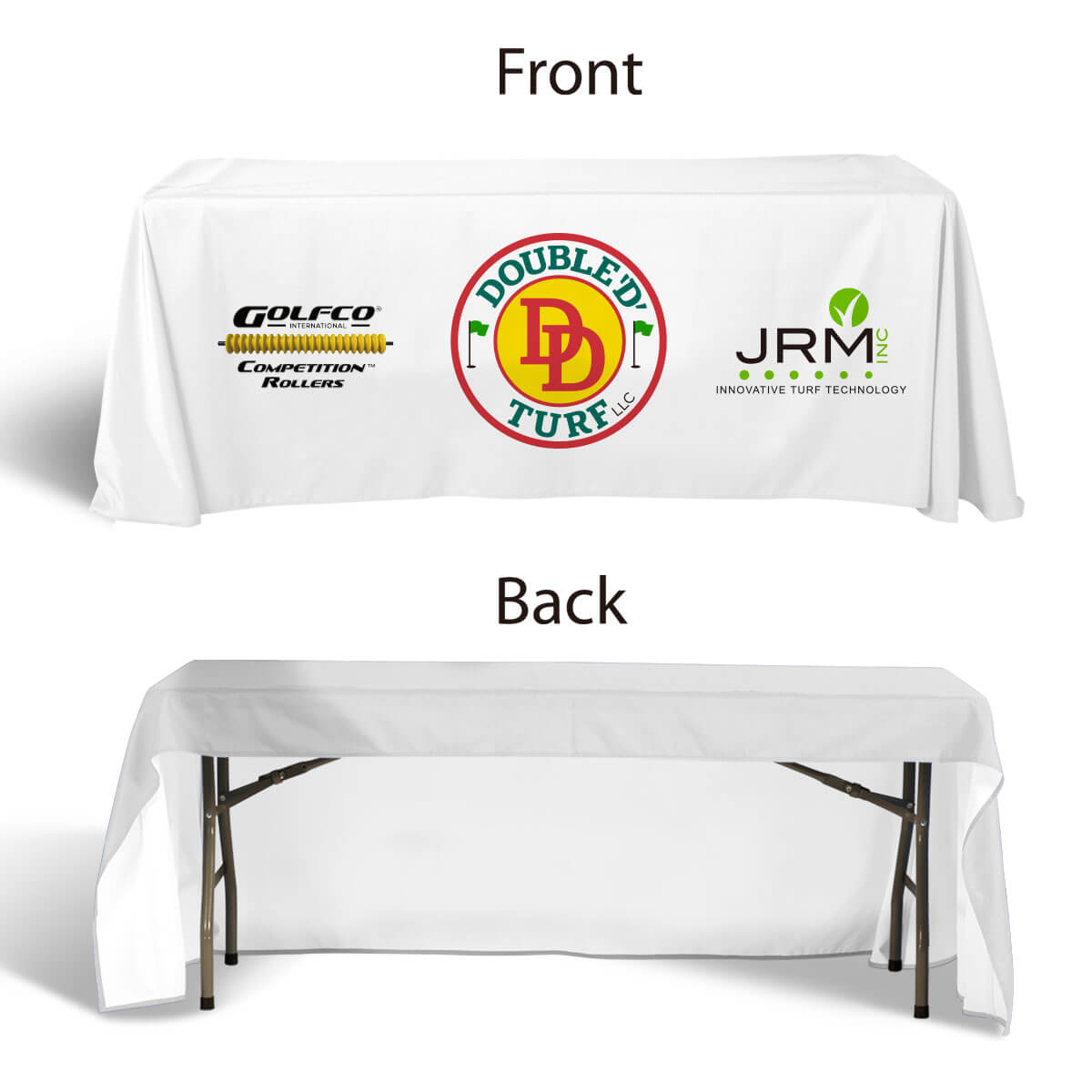 6-ft.3 Sided Flame Retardant Fabric Throw Table Covers