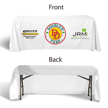 8-ft.3 Sided Premium Poly Fabric Throw Table Covers