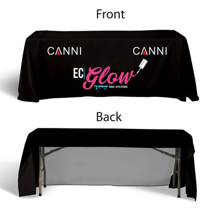 8-ft.3 Sided Premium Poly Fabric Throw Table Covers