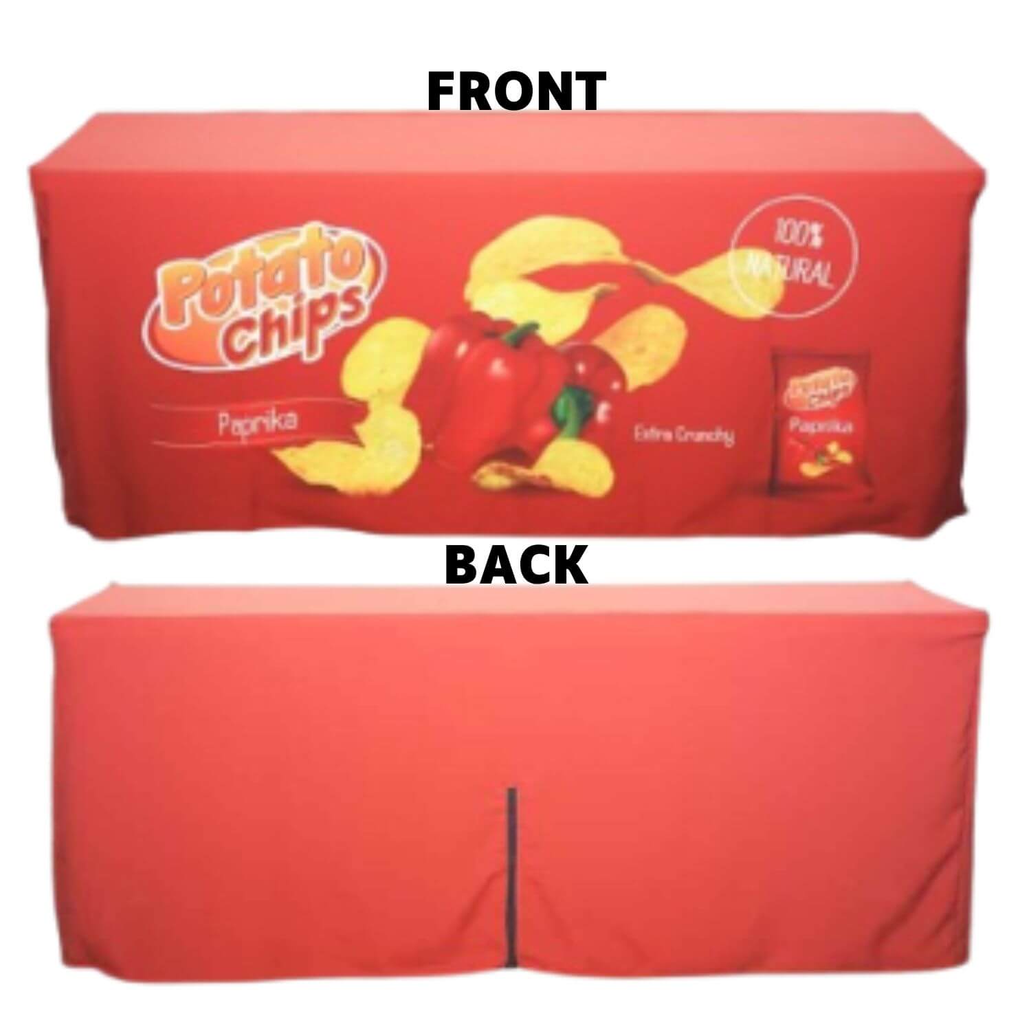 Fitted Table Covers, 4 Sided with Zipper