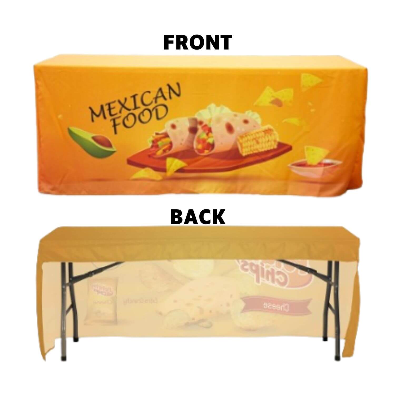 Fitted Table Covers, 3 Sided